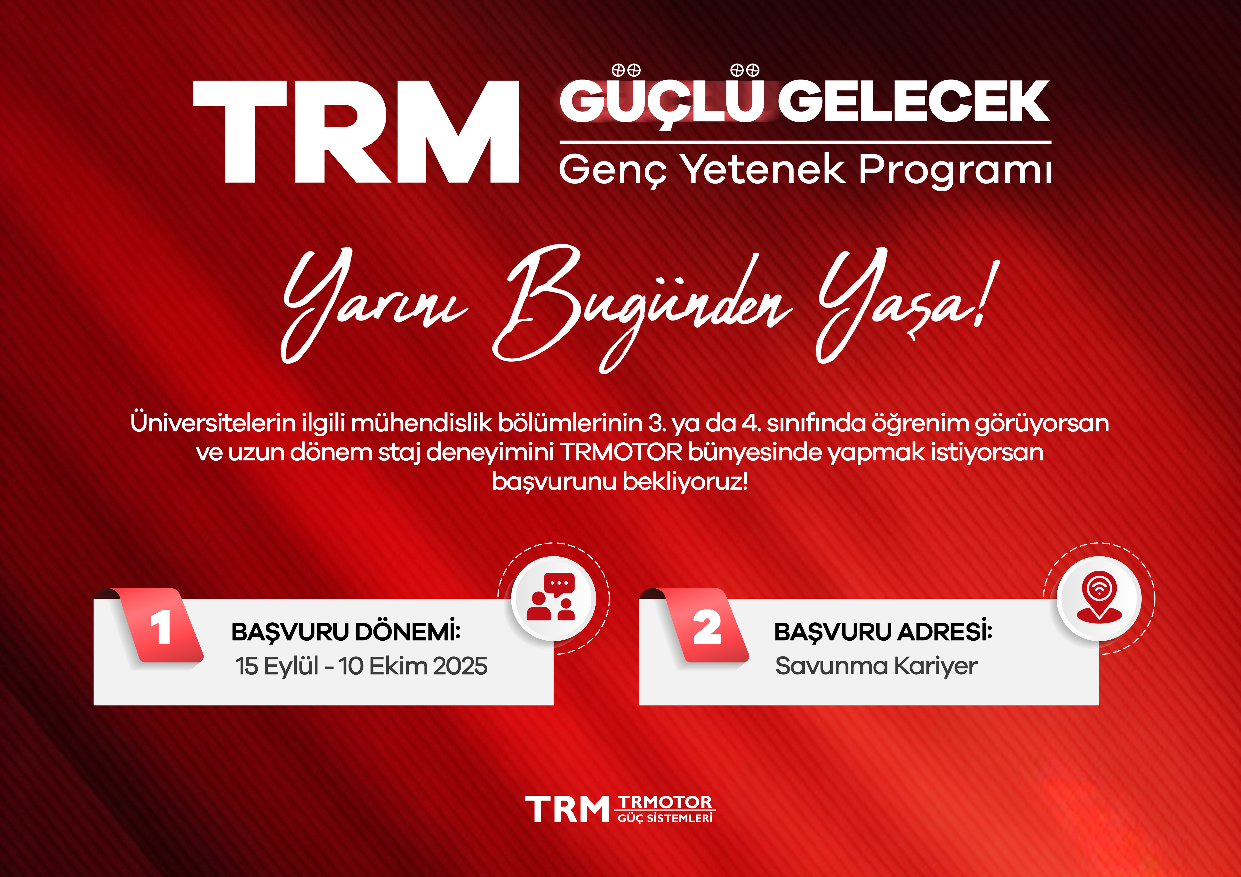 GELECEĞİN MOTOR MÜHENDİSLERİ GÜÇLÜ GELECEK GENÇ YETENEK PROGRAMINDA BULUŞUYOR